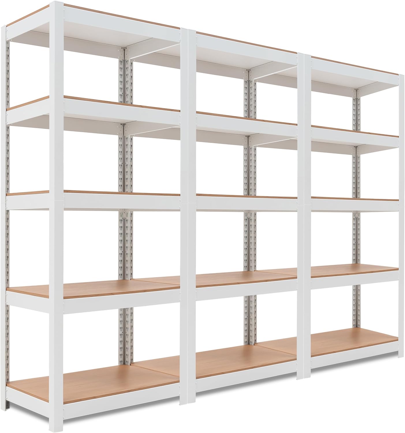 HOMEDANT House 5-Tier Laminated Metal Shelving Unit Adjustable Storage Utility Rack Heavy Duty Shelves Organization Multipurpose Shelf Kitchen Garage Pantry Closet 10Pack