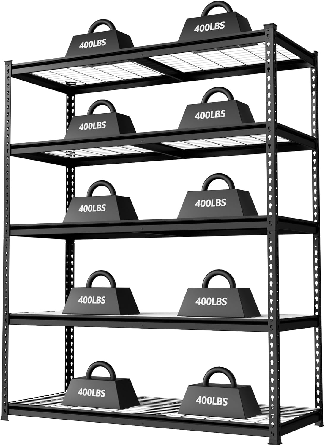 WORKPRO 68" Ultra Wide 4-Tier Metal Garage Shelving Unit, 68"W x 24"D x 65"H, 7200 LBS Capacity, Heavy Duty Storage Utility Rack, Industrial Adjustable Shelves for Shop Warehouse Basement, Pack of 10