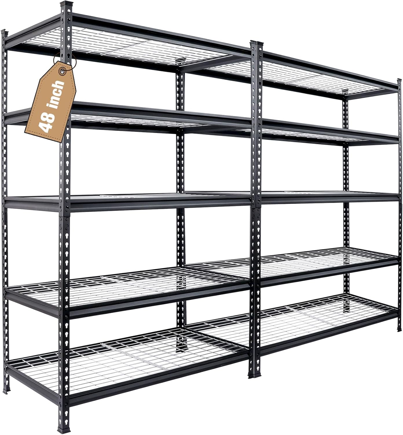 WORKPRO 68" Ultra Wide 4-Tier Metal Garage Shelving Unit, 68"W x 24"D x 65"H, 7200 LBS Capacity, Heavy Duty Storage Utility Rack, Industrial Adjustable Shelves for Shop Warehouse Basement, Pack of 10