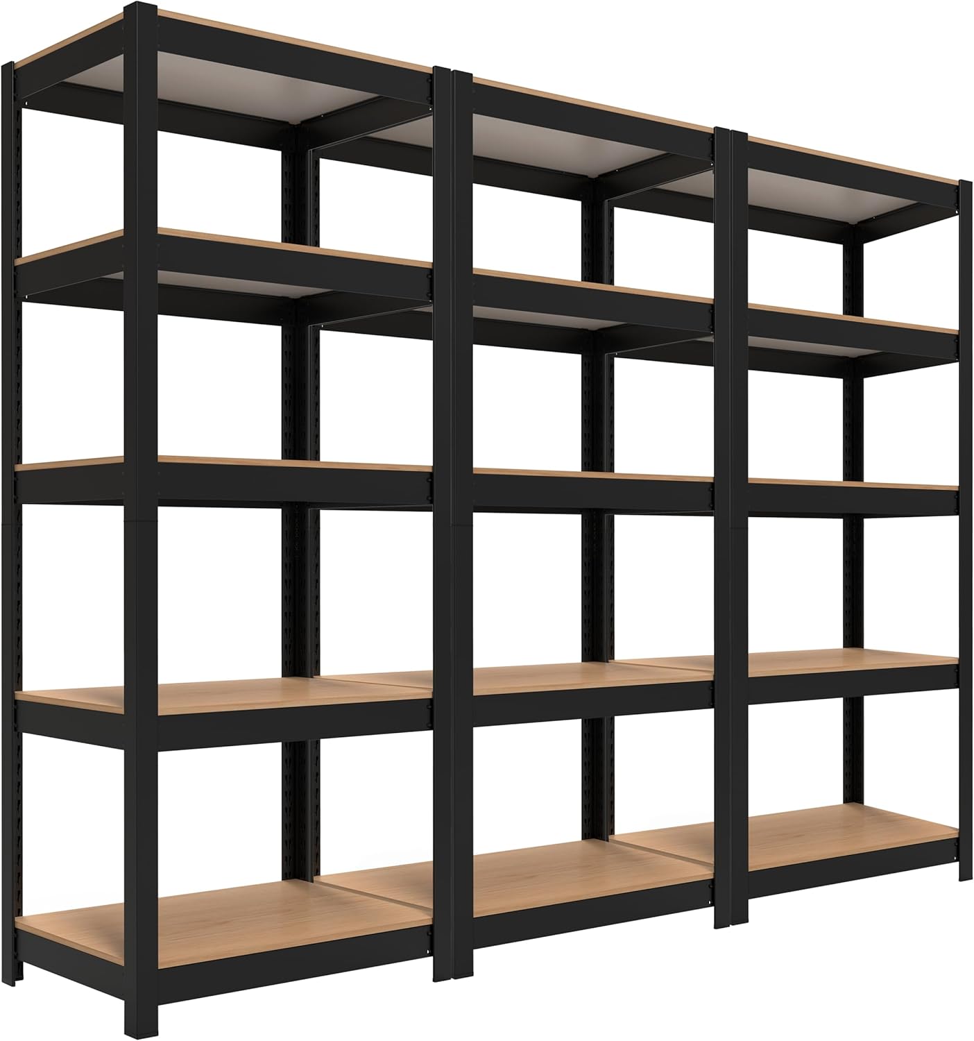 HOMEDANT House 5-Tier Laminated Metal Shelving Unit Adjustable Storage Utility Rack Heavy Duty Shelves Organization Multipurpose Shelf Kitchen Garage Pantry Closet 10Pack