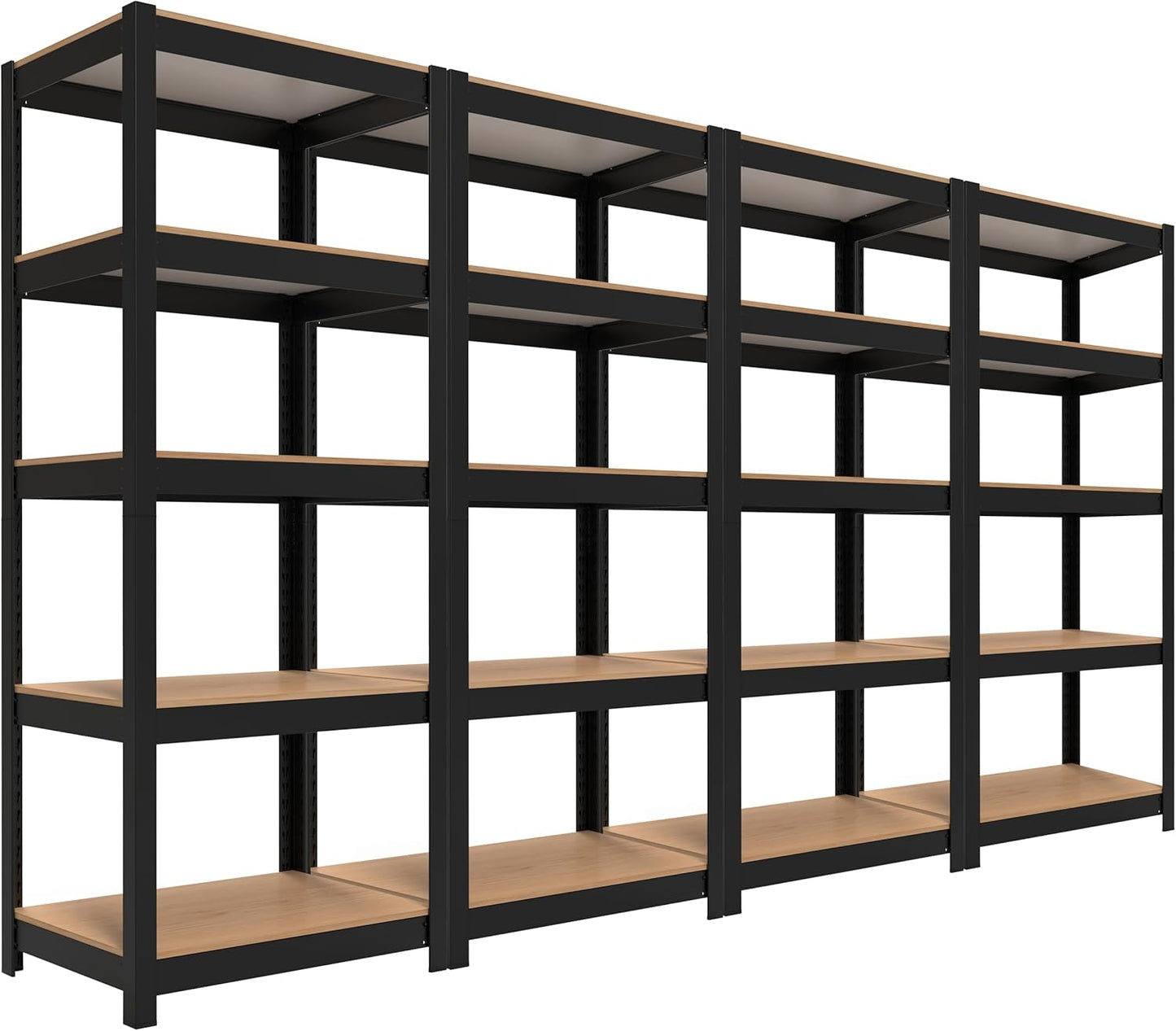 HOMEDANT House 5-Tier Laminated Metal Shelving Unit Adjustable Storage Utility Rack Heavy Duty Shelves Organization Multipurpose Shelf Kitchen Garage Pantry Closet 10Pack