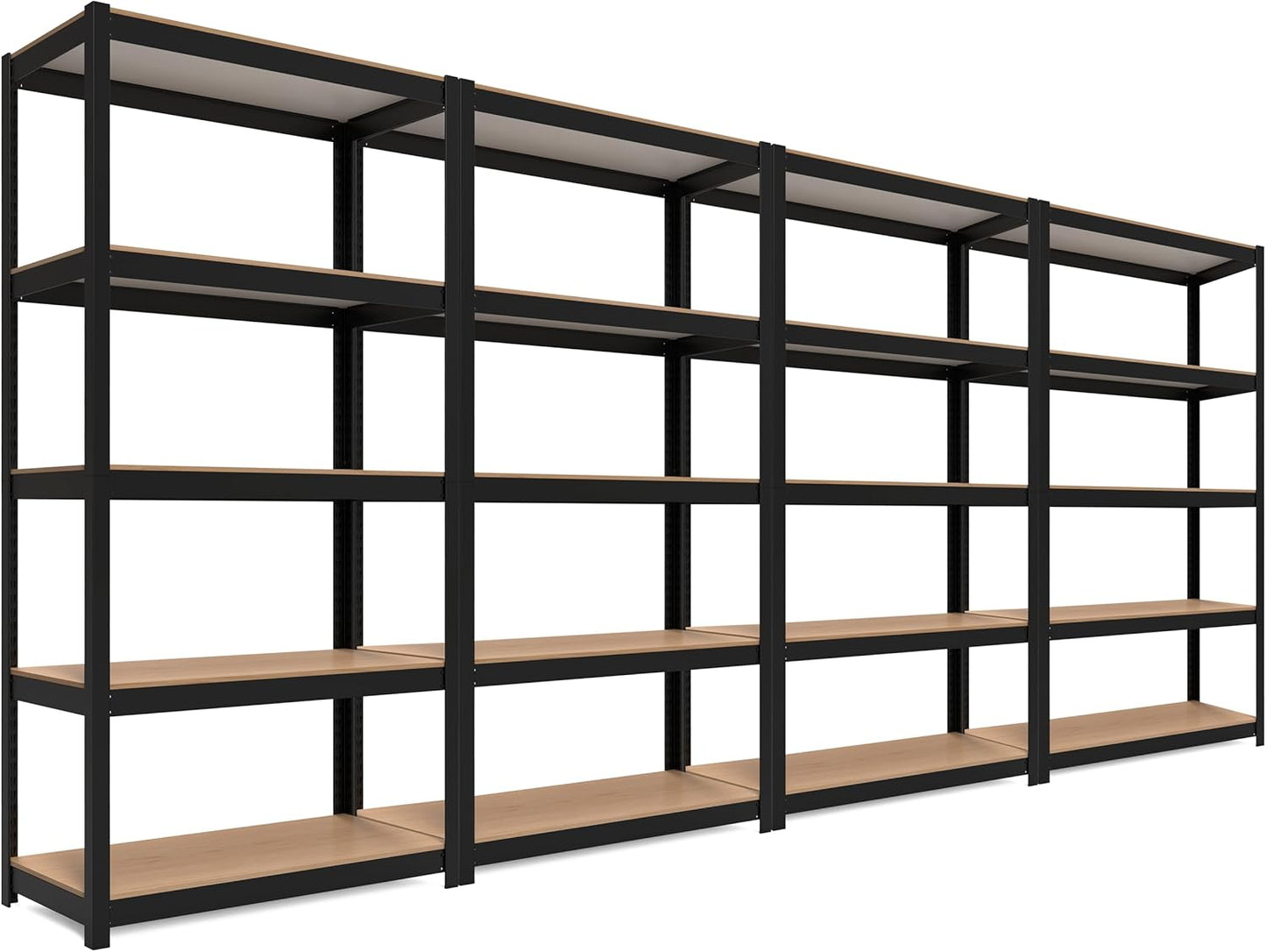 HOMEDANT House 5-Tier Laminated Metal Shelving Unit Adjustable Storage Utility Rack Heavy Duty Shelves Organization Multipurpose Shelf Kitchen Garage Pantry Closet 10Pack