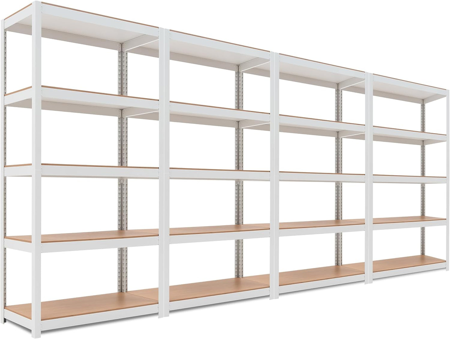 HOMEDANT House 5-Tier Laminated Metal Shelving Unit Adjustable Storage Utility Rack Heavy Duty Shelves Organization Multipurpose Shelf Kitchen Garage Pantry Closet 10Pack