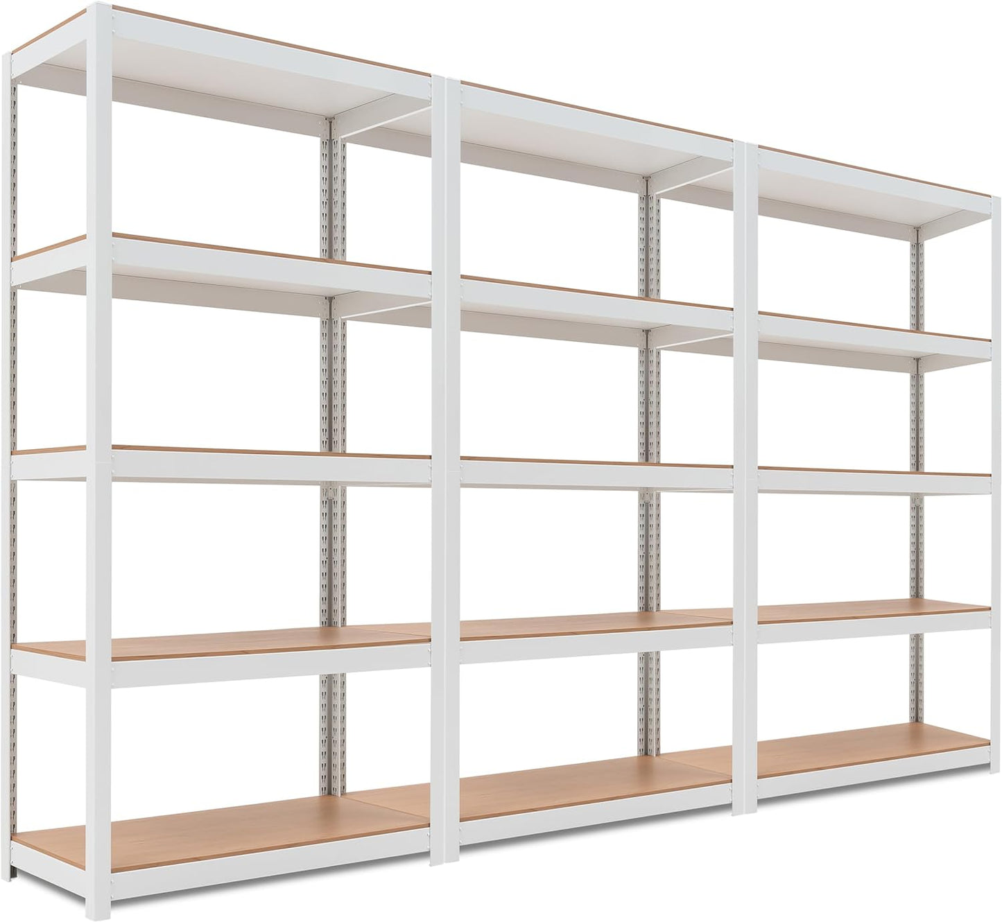 HOMEDANT House 5-Tier Laminated Metal Shelving Unit Adjustable Storage Utility Rack Heavy Duty Shelves Organization Multipurpose Shelf Kitchen Garage Pantry Closet 10Pack