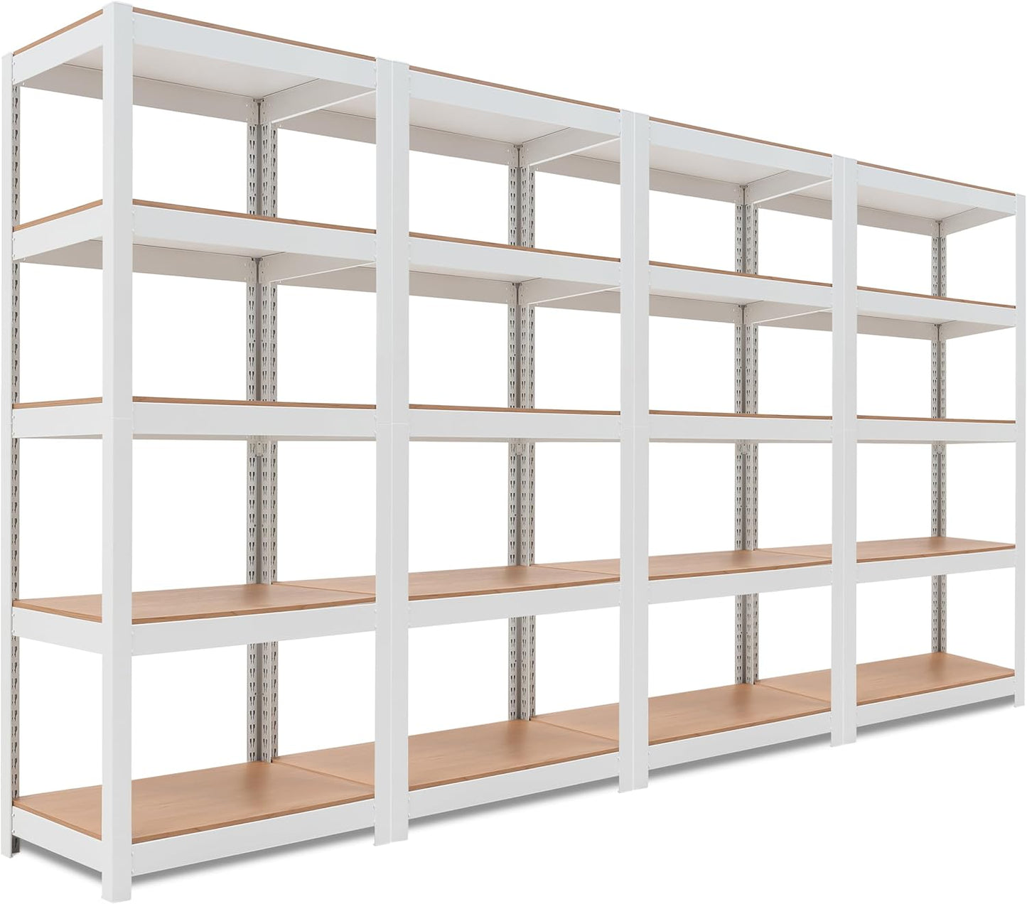 HOMEDANT House 5-Tier Laminated Metal Shelving Unit Adjustable Storage Utility Rack Heavy Duty Shelves Organization Multipurpose Shelf Kitchen Garage Pantry Closet 10Pack
