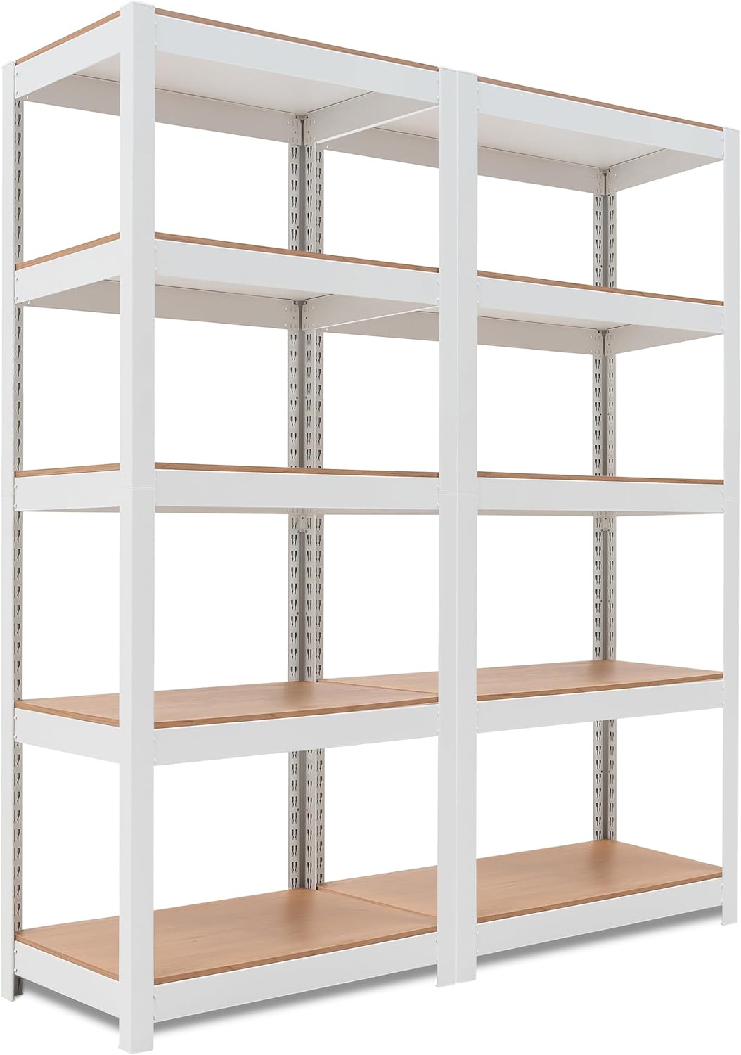HOMEDANT House 5-Tier Laminated Metal Shelving Unit Adjustable Storage Utility Rack Heavy Duty Shelves Organization Multipurpose Shelf Kitchen Garage Pantry Closet 10Pack
