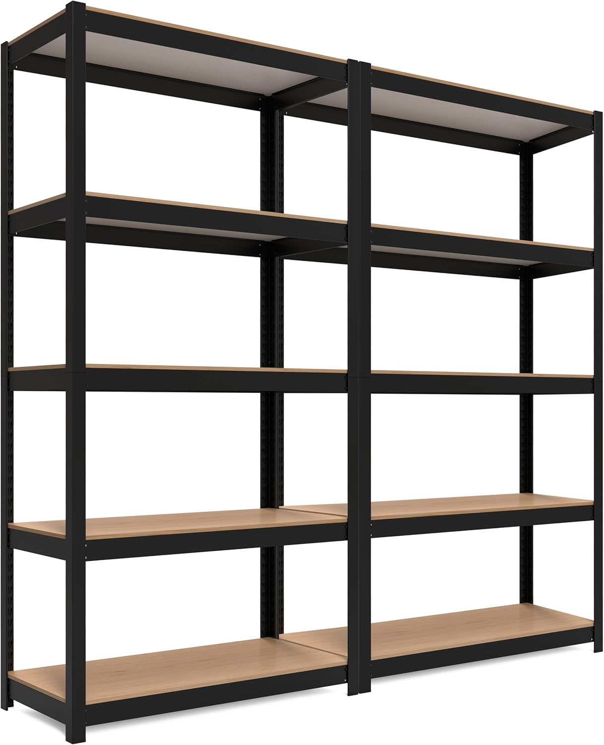 HOMEDANT House 5-Tier Laminated Metal Shelving Unit Adjustable Storage Utility Rack Heavy Duty Shelves Organization Multipurpose Shelf Kitchen Garage Pantry Closet 10Pack