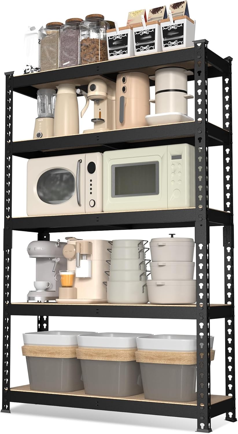 WORKPRO 68" Ultra Wide 4-Tier Metal Garage Shelving Unit, 68"W x 24"D x 65"H, 7200 LBS Capacity, Heavy Duty Storage Utility Rack, Industrial Adjustable Shelves for Shop Warehouse Basement, Pack of 10